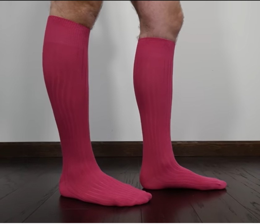 Wide calf compression socks